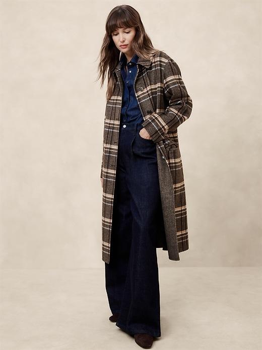 Reversible Double Face Wool-Blend Coat Product Image