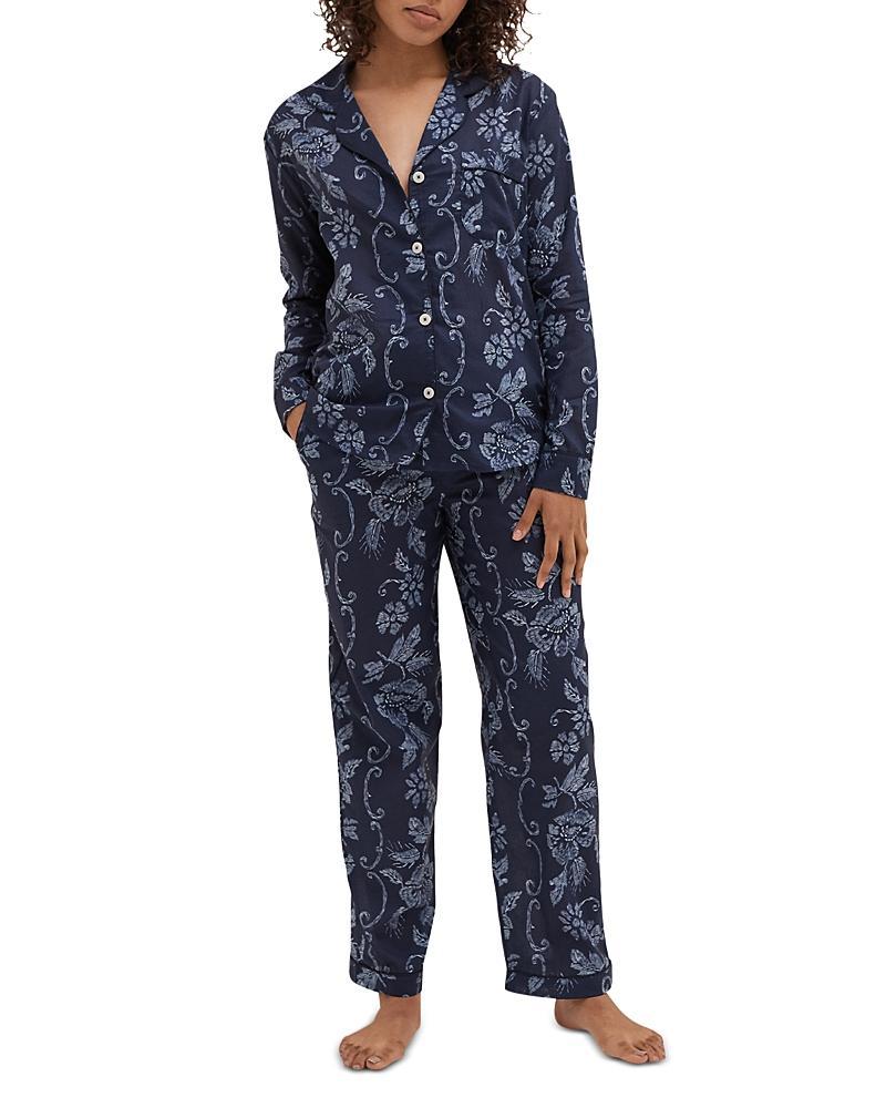 Womens Jaguar Print Cotton Pajama Set Product Image