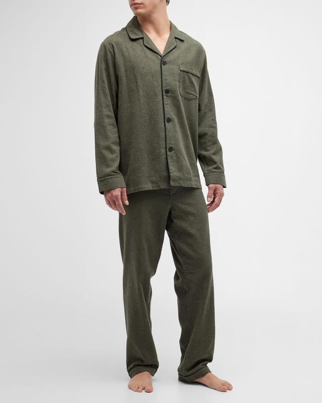 Mens Citified Flannel Pajama Set Product Image