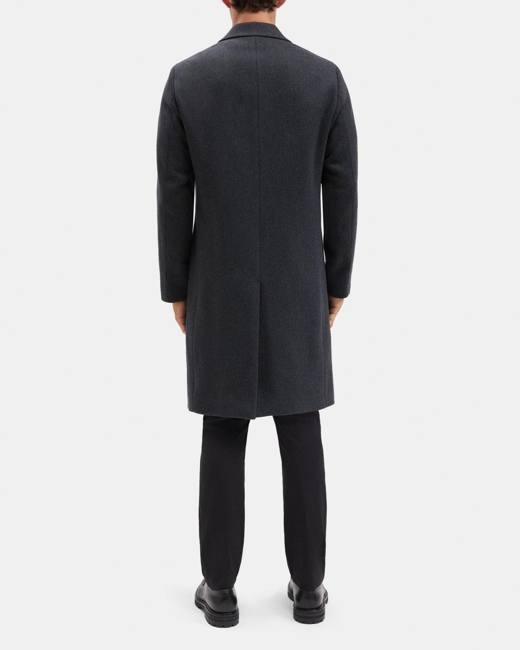 Tailored Coat in Wool-Blend Twill Product Image