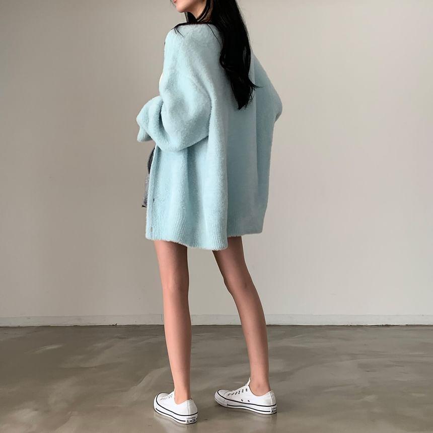 Plain Oversized Cardigan Product Image