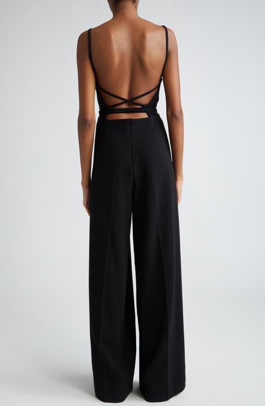 MAX MARA Cady Sleeveless Long Jumpsuit In Black Product Image