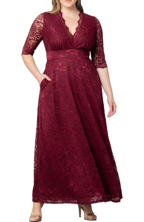 Kiyonna Maria Lace Evening Gown Product Image