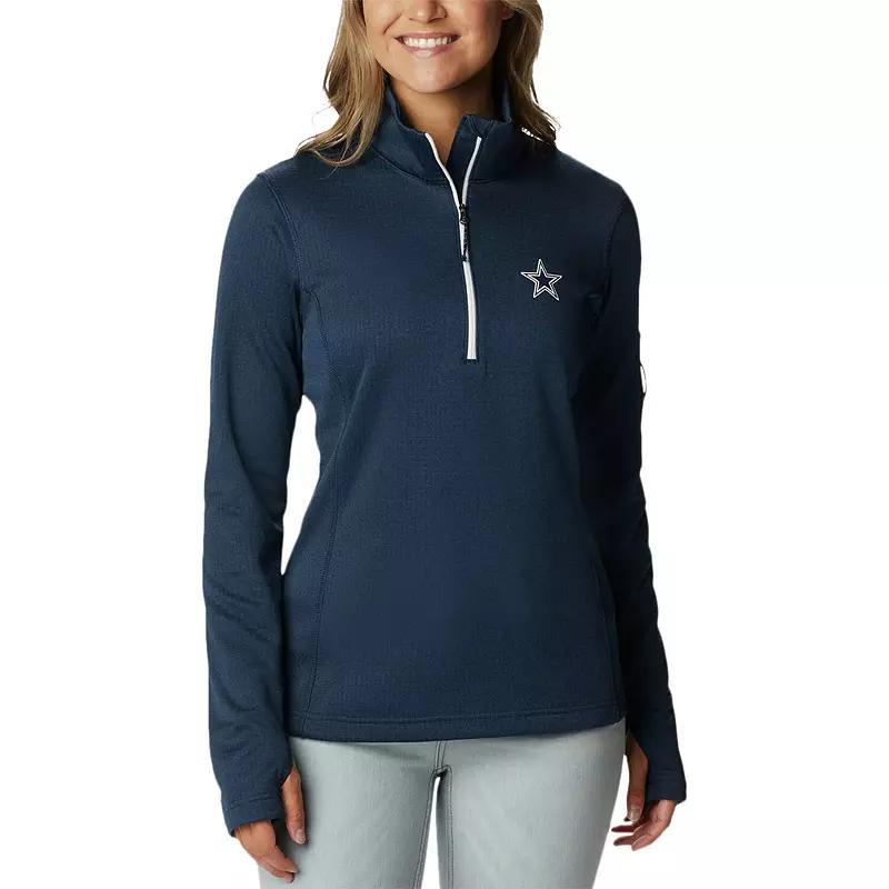 Womens Columbia Navy Dallas Cowboys Park View Omni-Wick Half-Zip Top Product Image