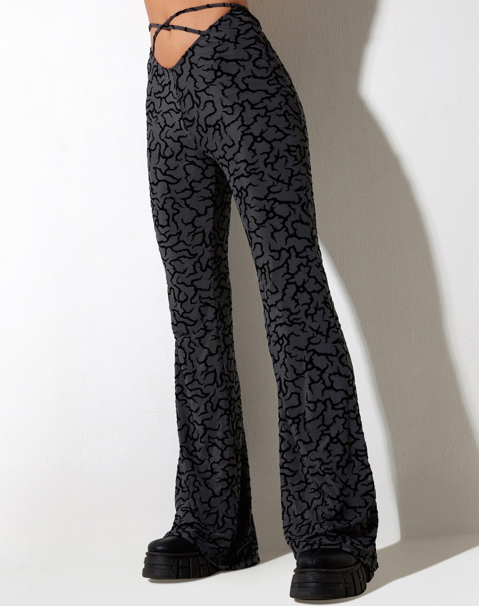 Nancha Flare Trouser in Tribal Flock Product Image