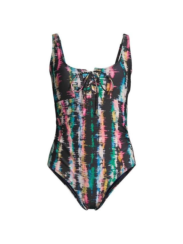 Womens Taylor Lace-Up One-Piece Swimsuit Product Image