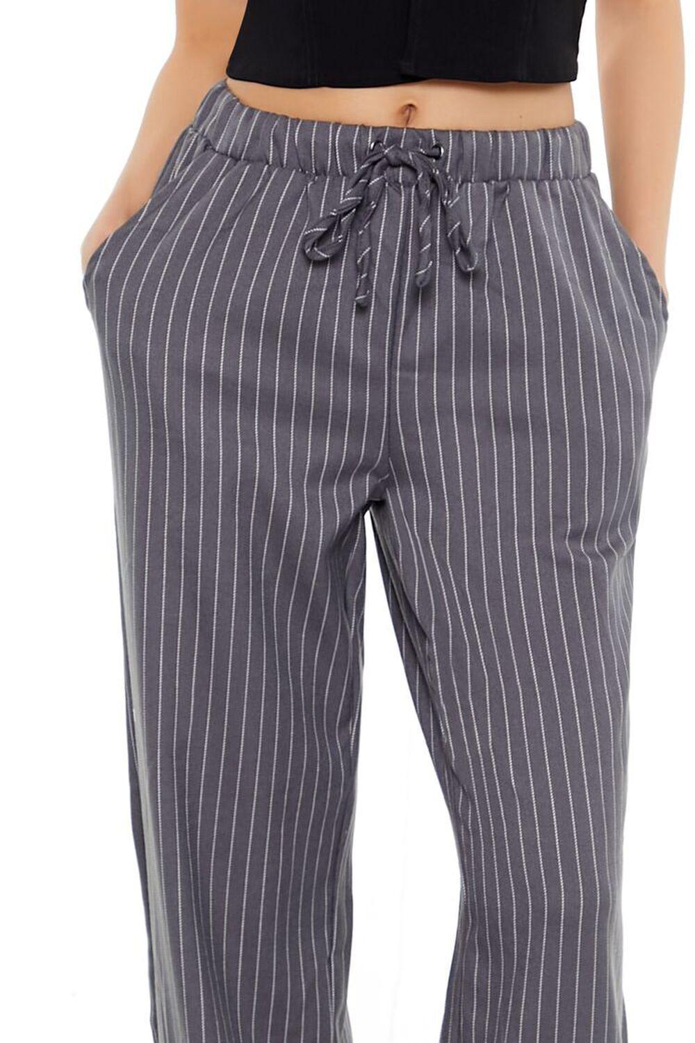 Pinstriped Wide-Leg Pants | Forever 21 Product Image