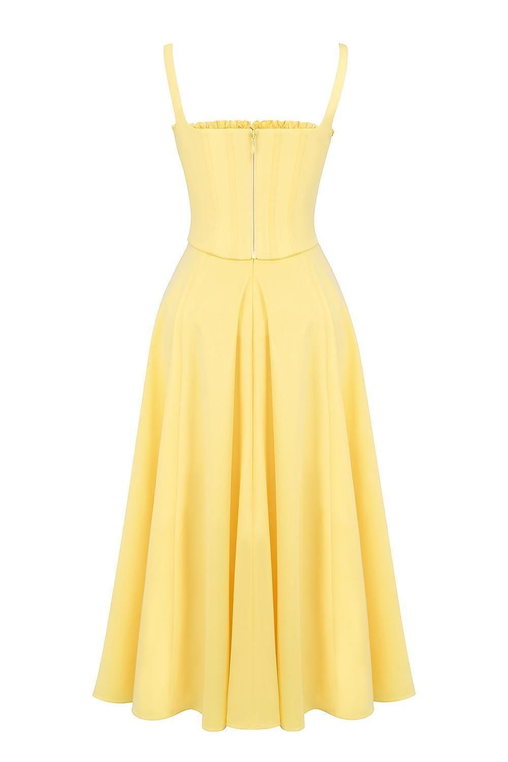 Clarabelle Sunshine Cotton Midi Sundress Product Image