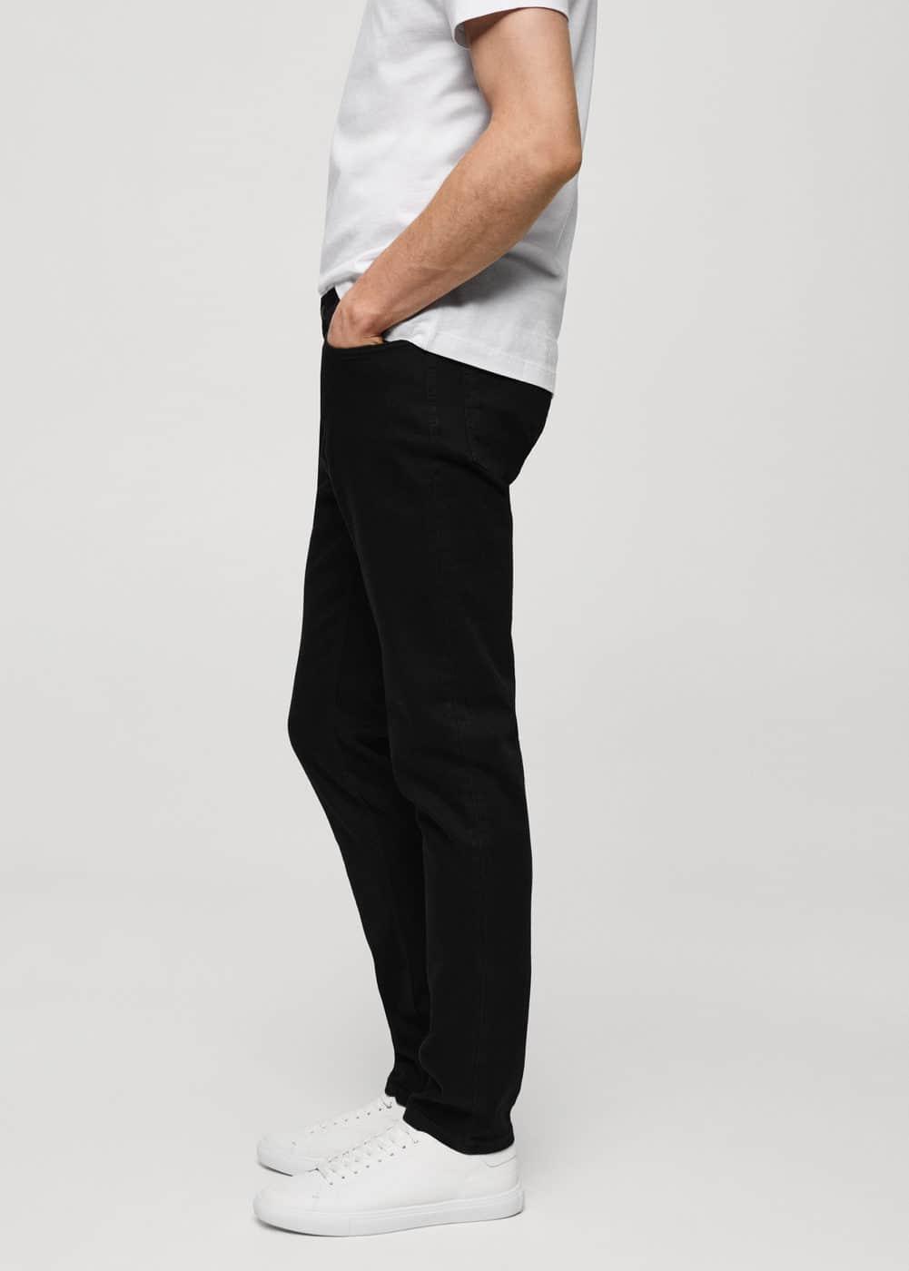 MANGO MAN - Slim fit Ultra Soft Touch Patrick jeans black denimMen Product Image