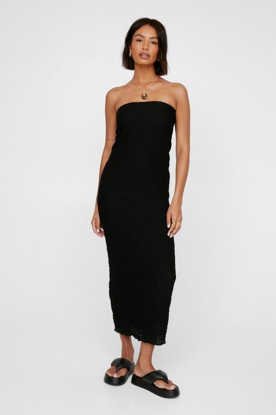 Textured Bandeau Maxi Dress Product Image