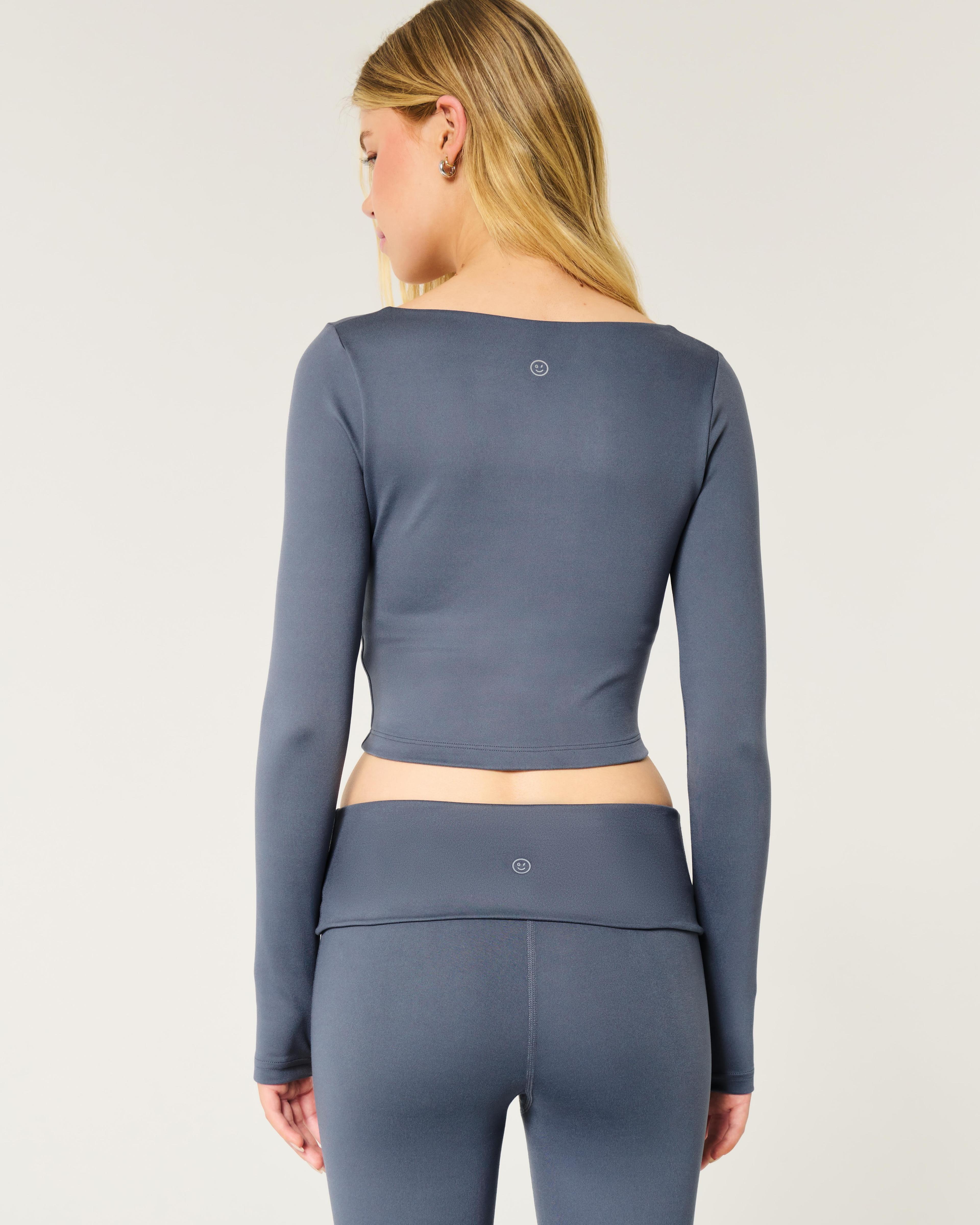 Gilly Hicks Active Recharge Long-Sleeve Plunge Top Product Image