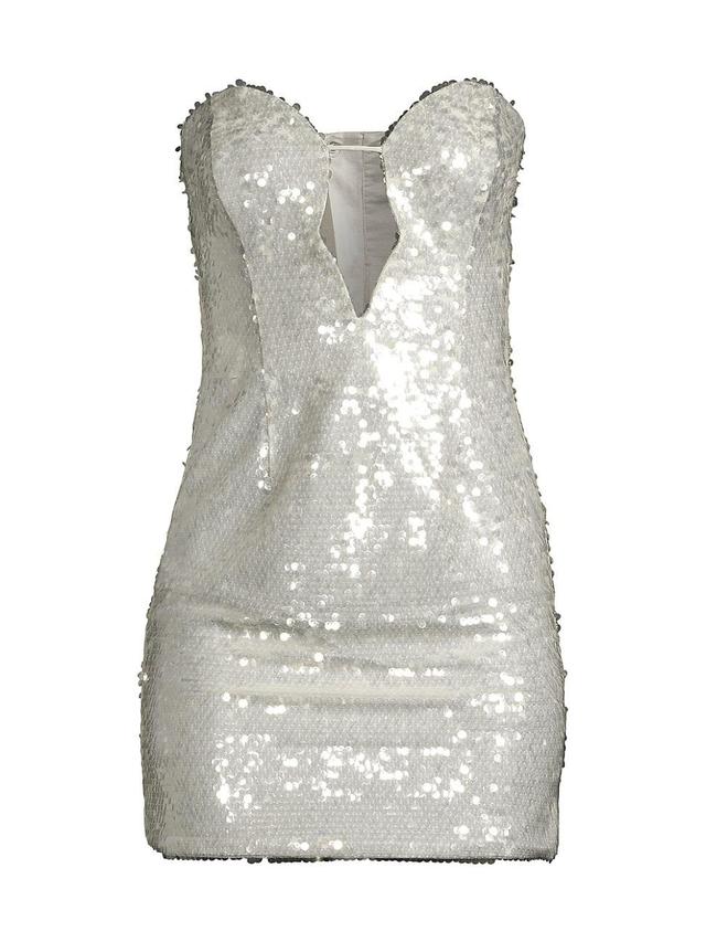 Womens Jinxa Cut-Out Sequin Minidress Product Image