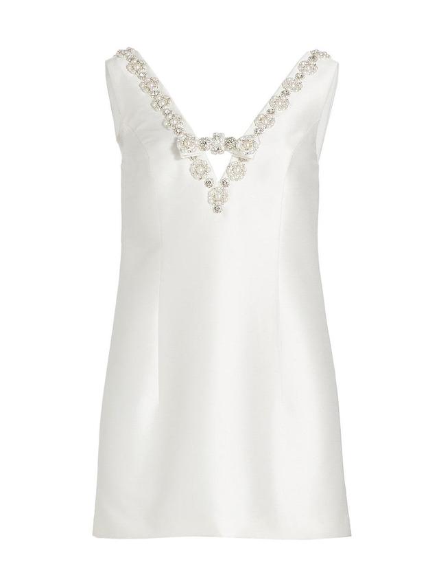 Womens Sylvie Embellished Mikado Minidress Product Image