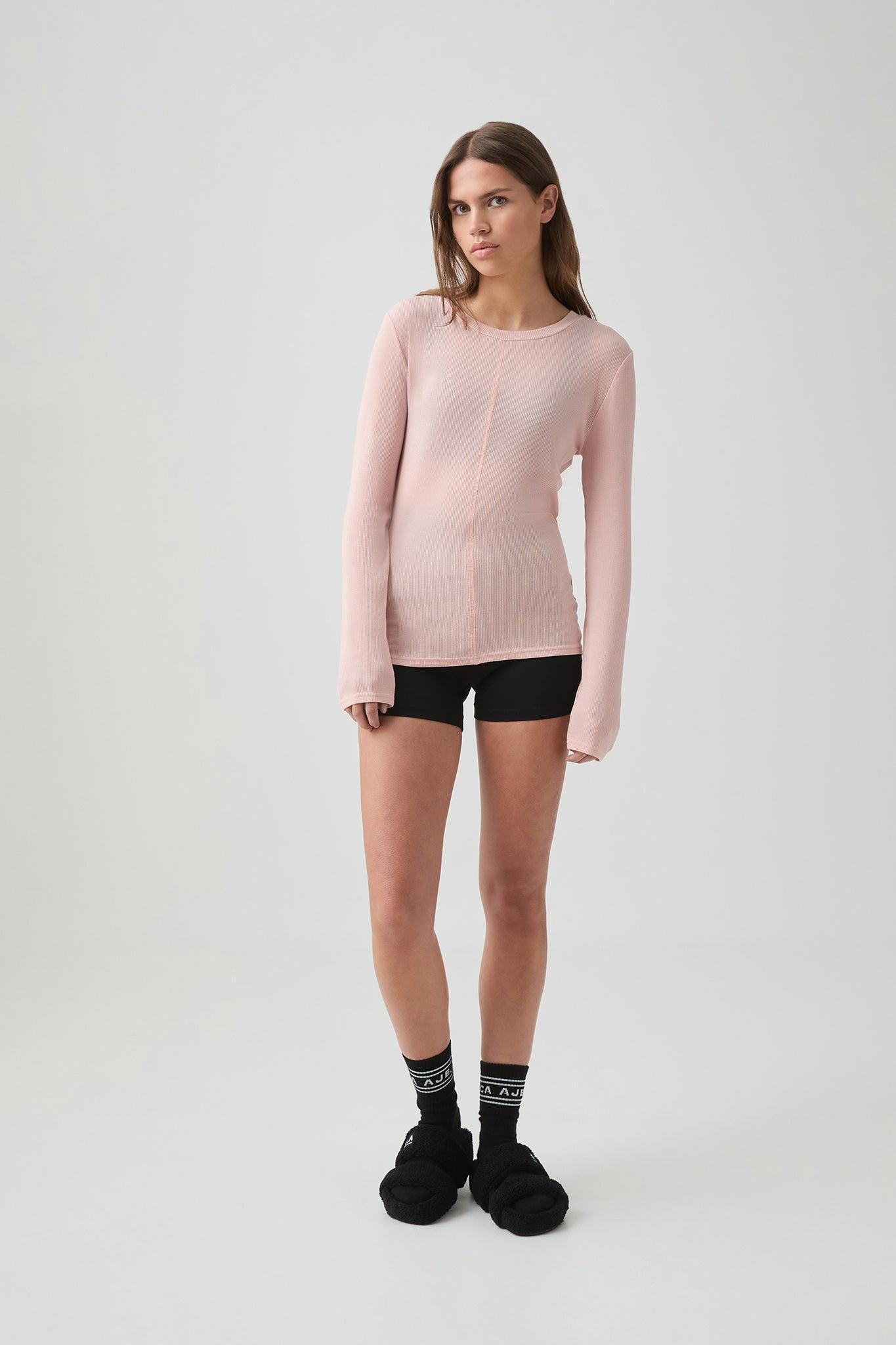 Sheer Rib Long Sleeve Tee 127 Product Image