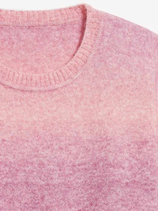 Cozy Crew-Neck Ombré Sweater Product Image