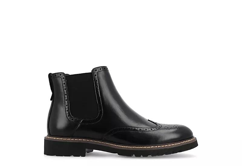 Vance Co Mens Hogan Block Heel Chelsea Boots Product Image