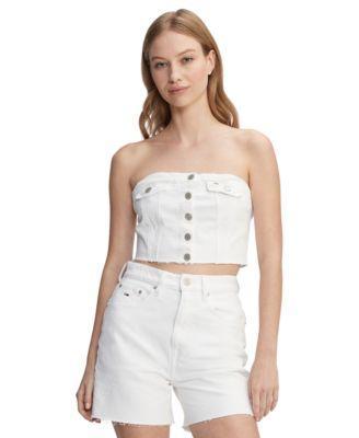 Tommy Jeans Womens Denim Bustier Top Product Image