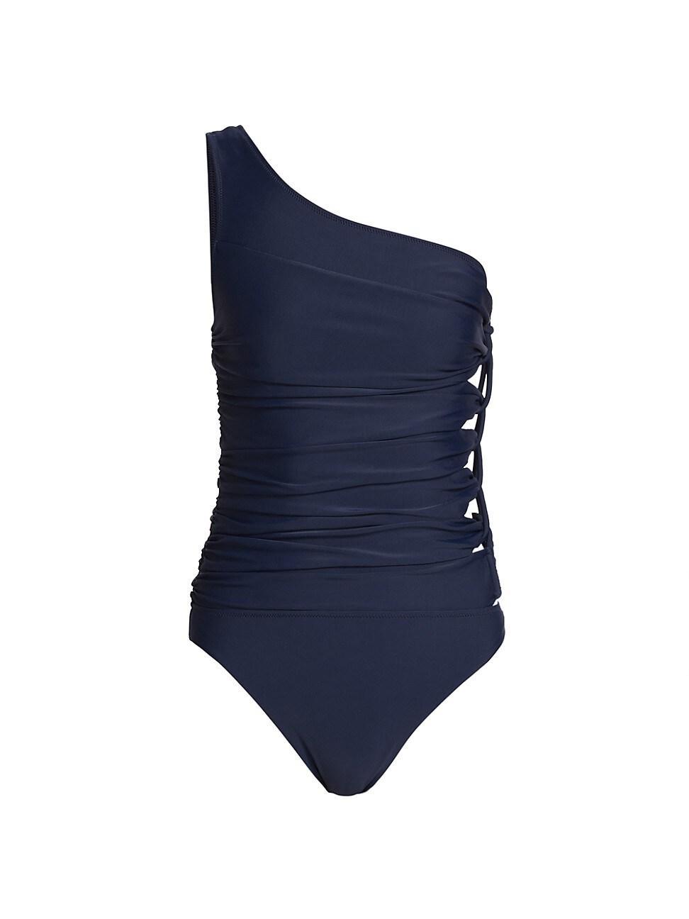 Huntley Corded One-Shoulder One-Piece Swimsuit Product Image