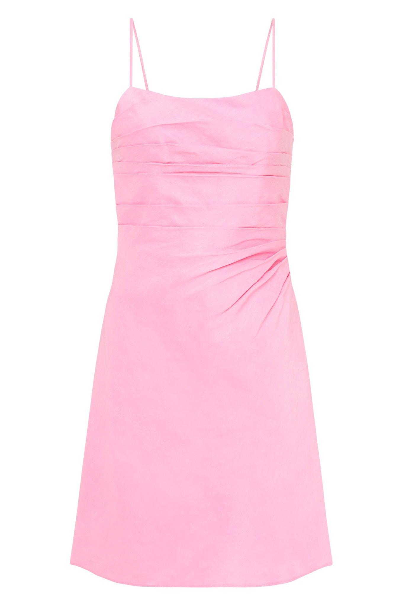 Clarice Draped Mini Slip Dress Product Image