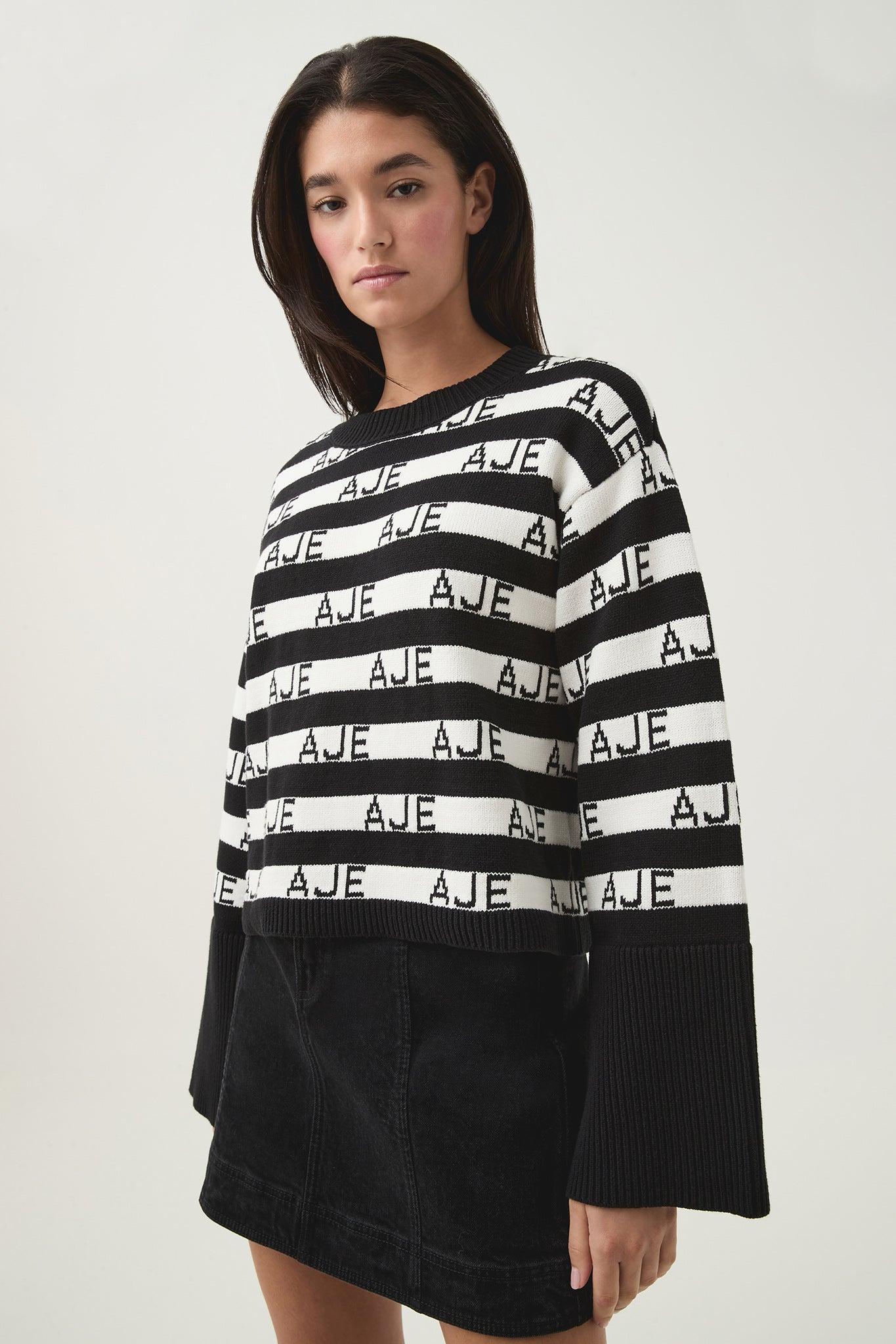 Story Oversized Striped Knit Product Image