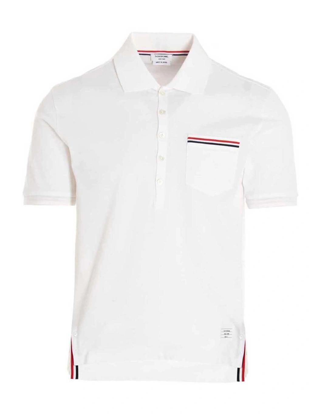 Rwb Pocket Trim Polo Shirt In White Product Image