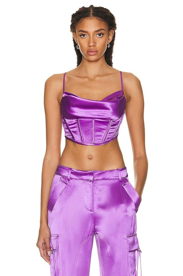 retrofete Celia Top in Purple. - size S (also in XS) Product Image