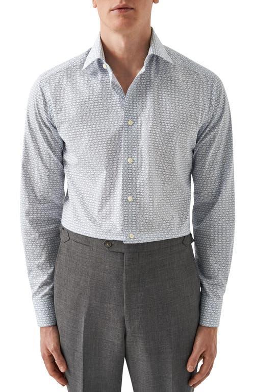 Eton Contemporary Fit Geometric Medallion Print Dress Shirt Product Image