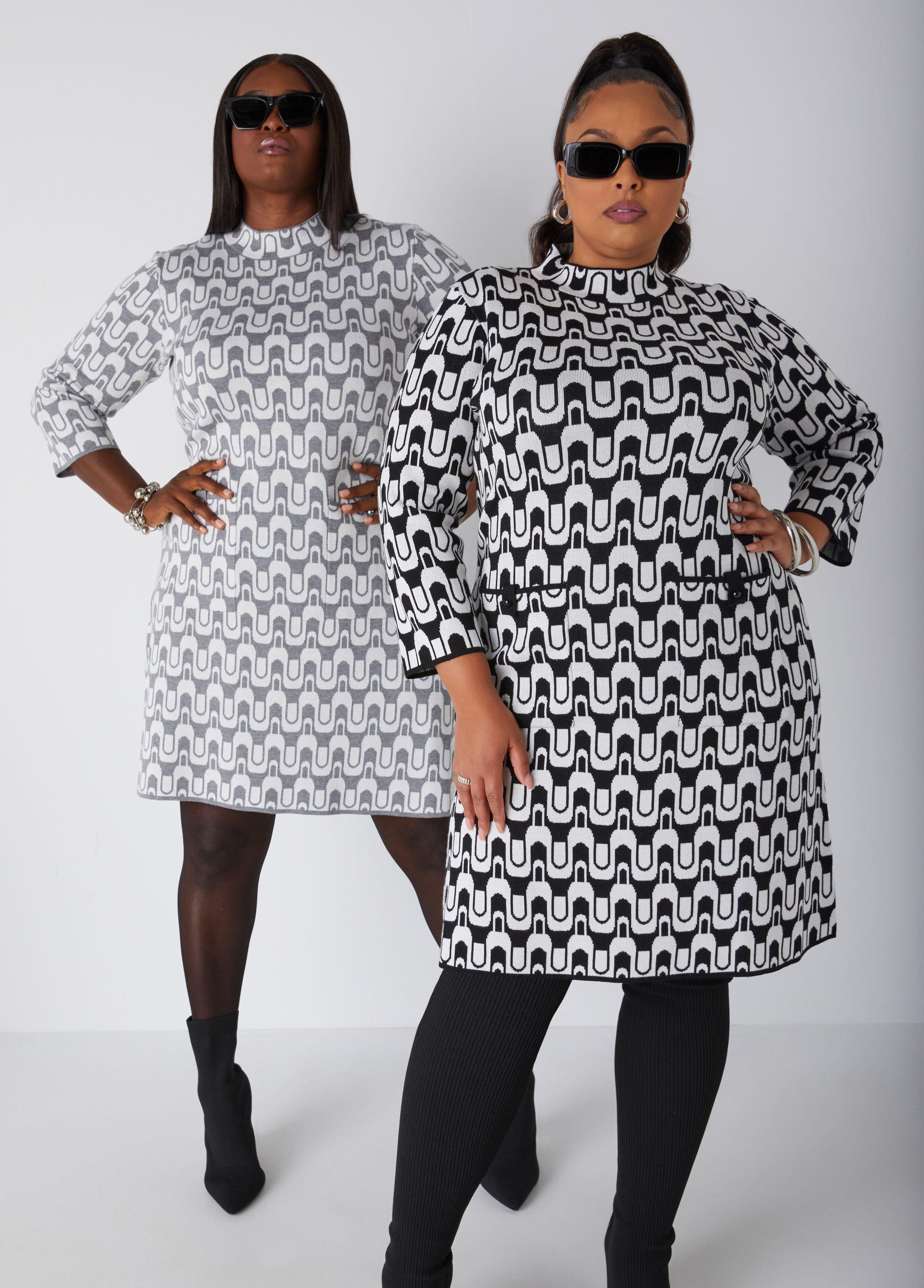 Swirl Sweater Shift Dress Product Image