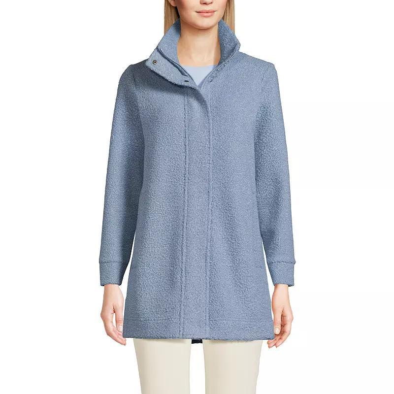 Womens Lands End Boucle Fleece Coat Product Image