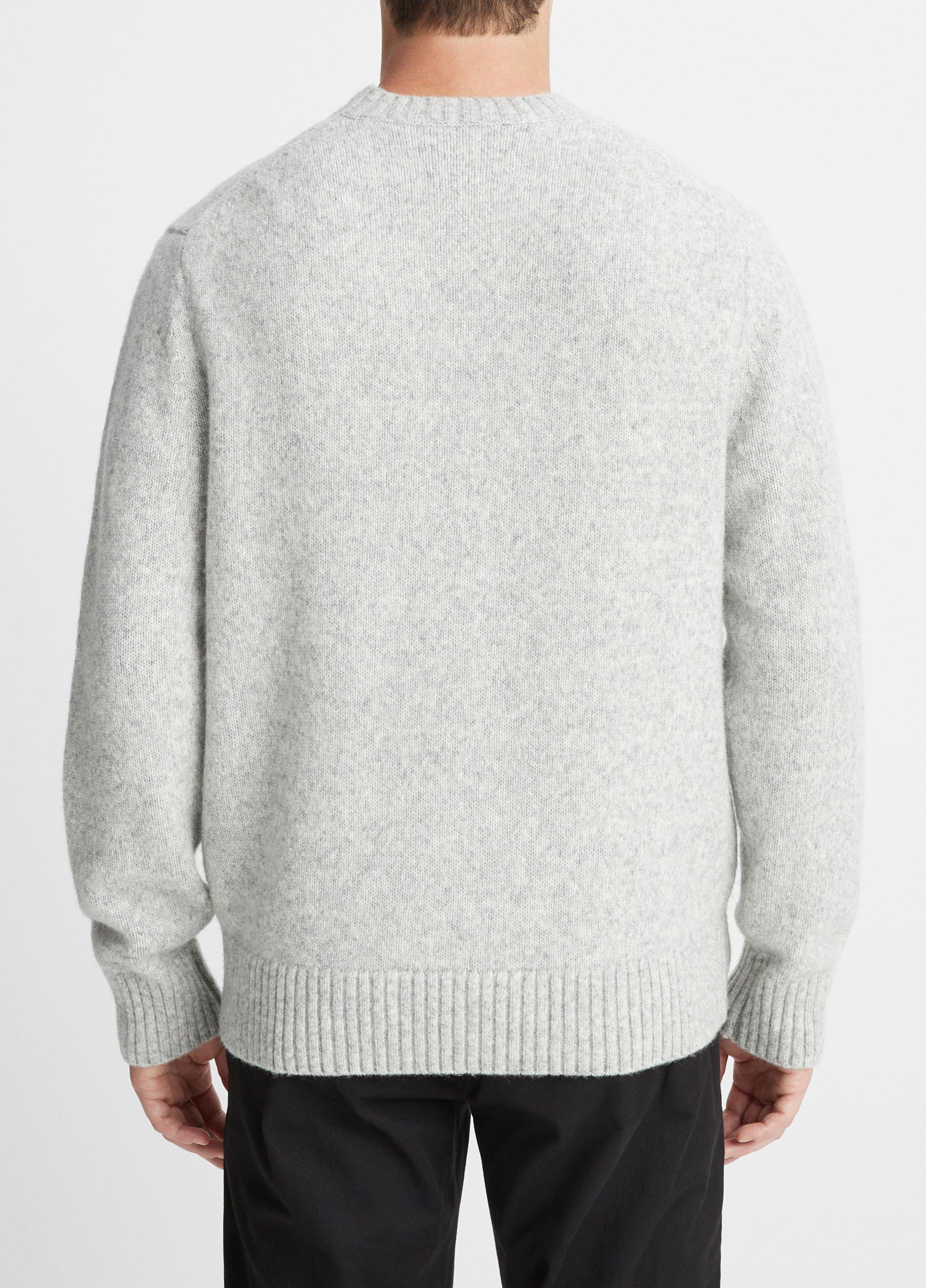 Mélange Long-Sleeve Crew Neck Sweater Product Image