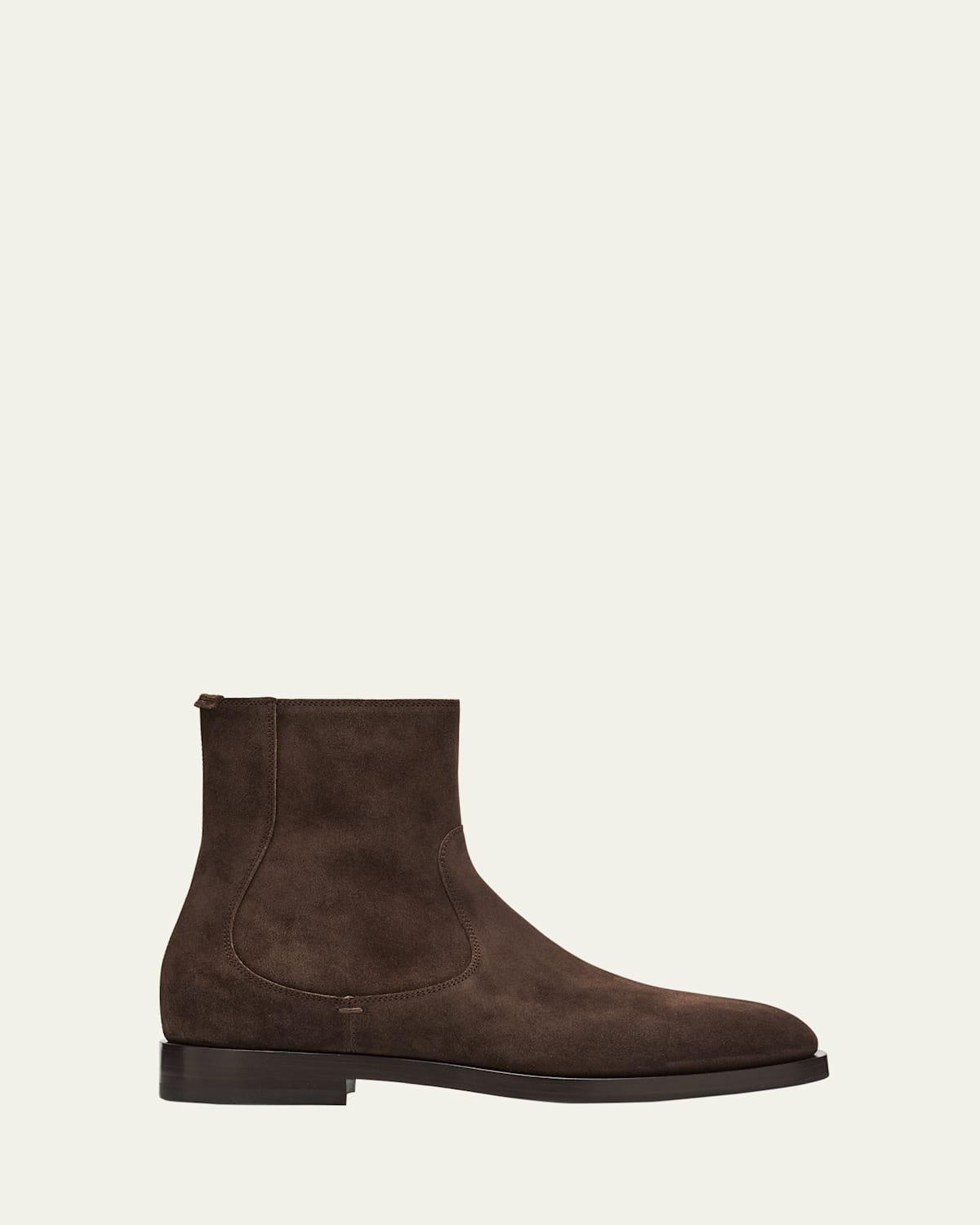 Mens Suede Side-Zip Ankle Boots product image