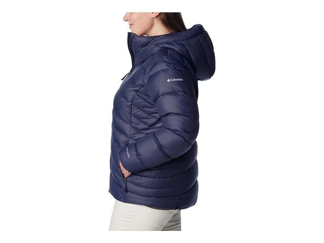 Columbia Plus Size Autumn Park Down Hooded Jacket (Dark Nocturnal) Women's Clothing Product Image