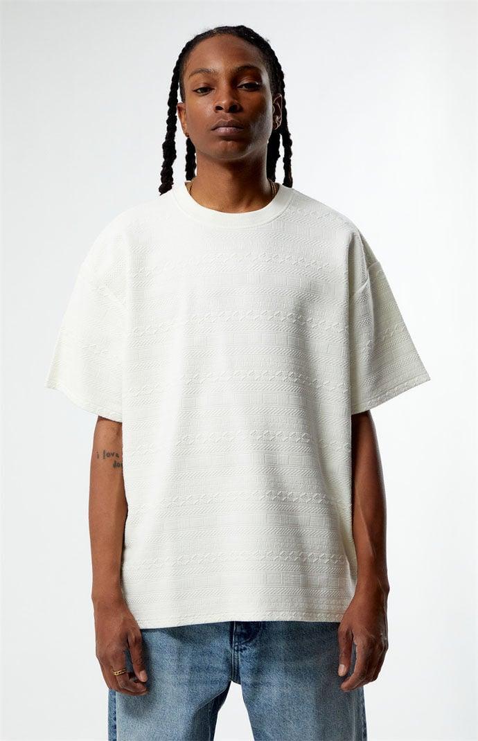 Men's Oversized Jacquard Knit T-Shirt Product Image