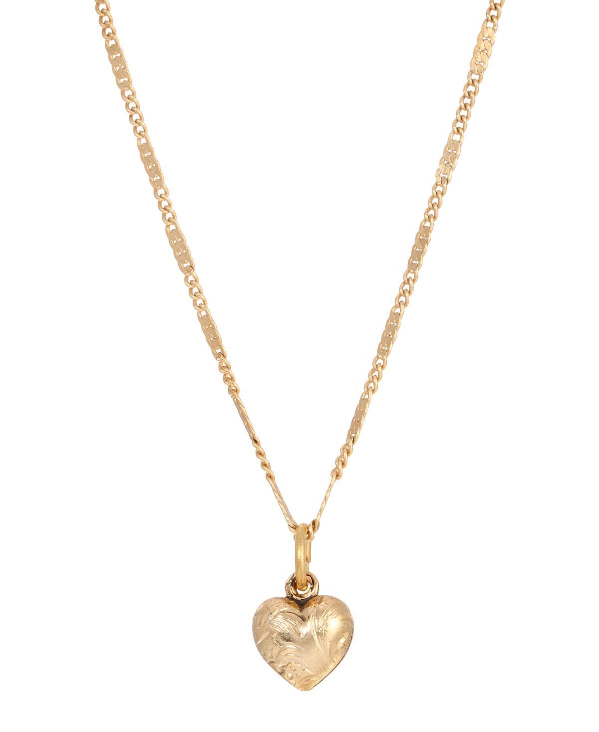 1928 Small Heart Necklace, Womens, Yellow Product Image