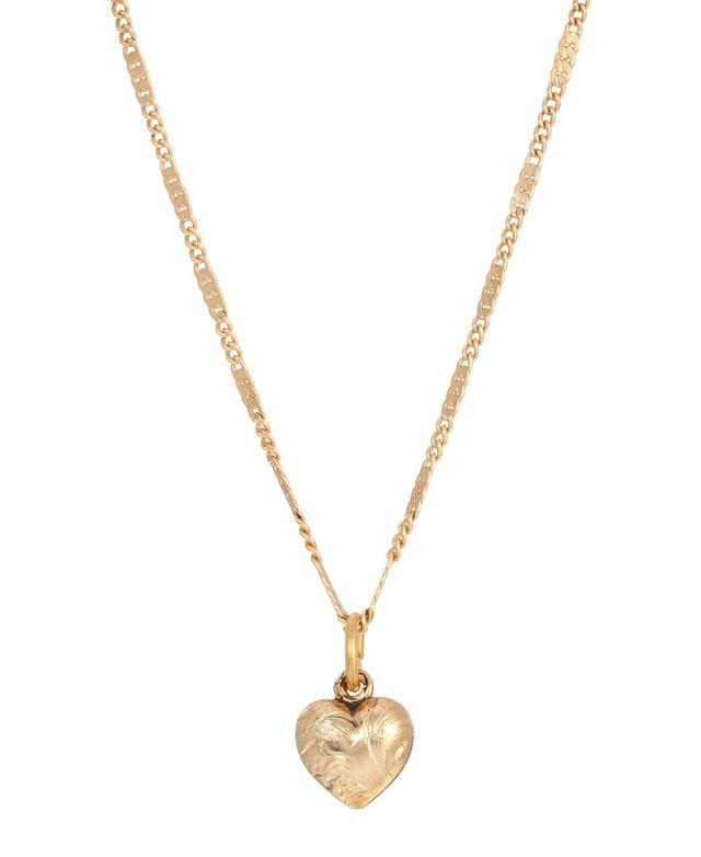 1928 Small Heart Necklace, Womens, Yellow Product Image