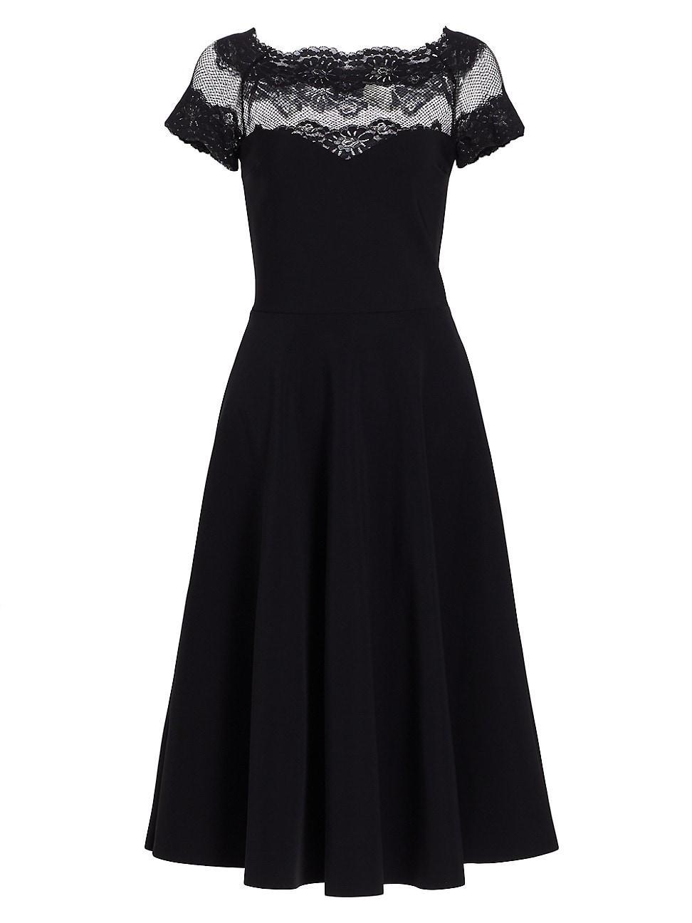 Womens Ariba Net & Lace Midi-Dress product image