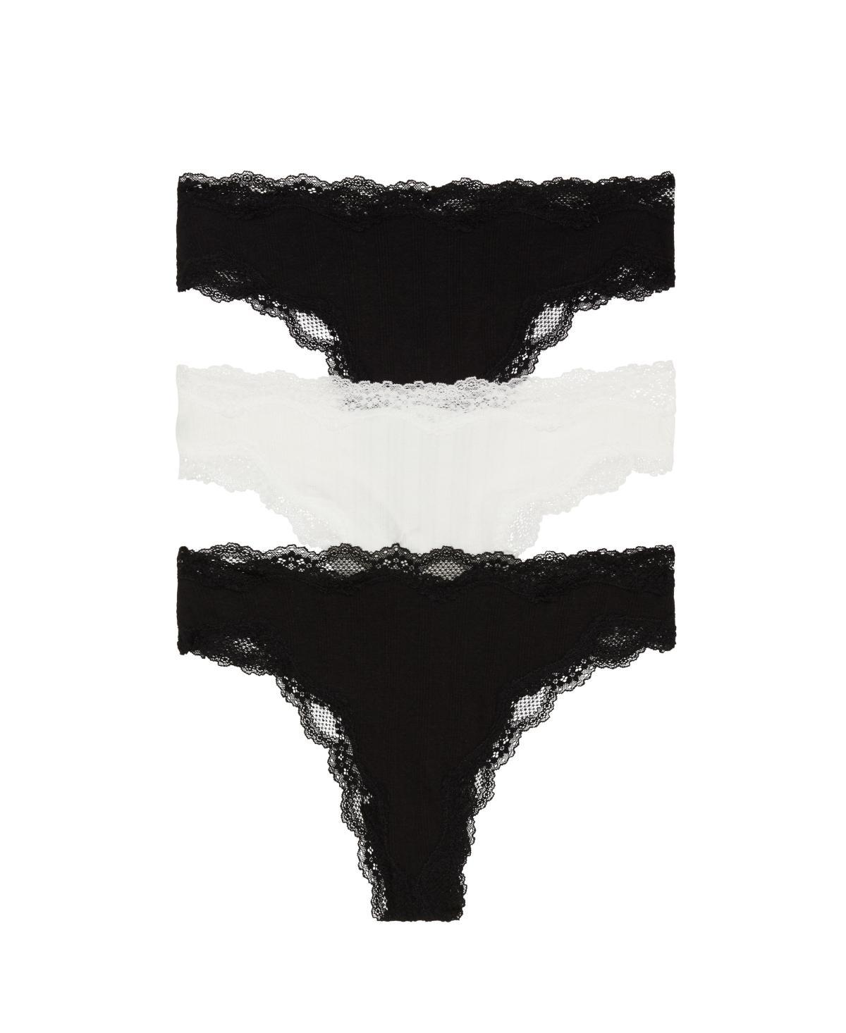 Honeydew Intimates Lorelai Assorted 3-Pack High Waist Thongs Product Image