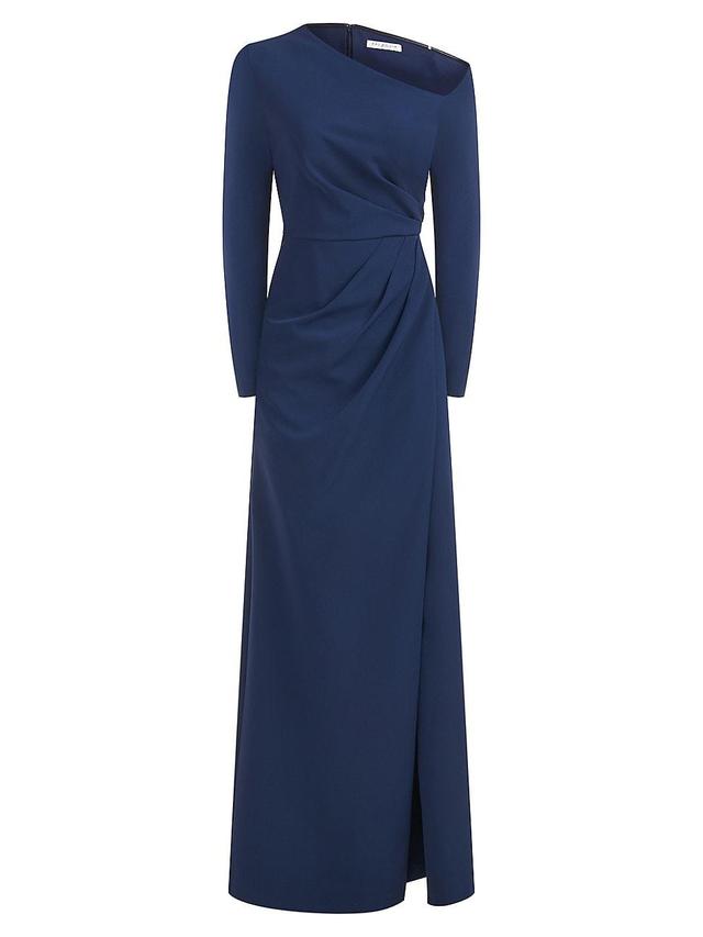 Womens Irina Gown Asymmetric Long-Sleeve Gown Product Image