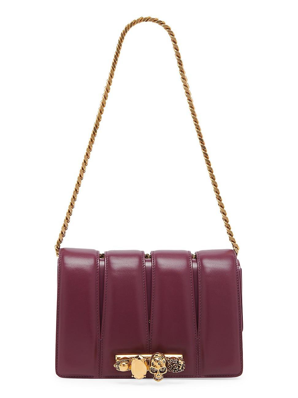 Womens The Slash Leather Shoulder Bag Product Image