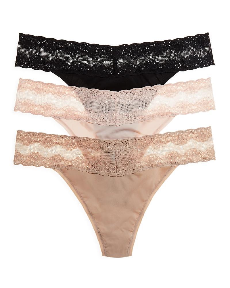 Natori Bliss Perfection Lace Trim Thong Product Image