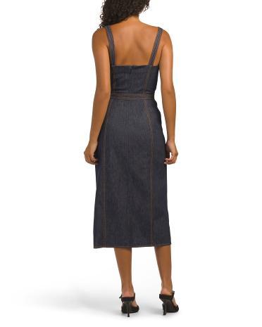 Shea Button Front Midi Dress for Women Product Image