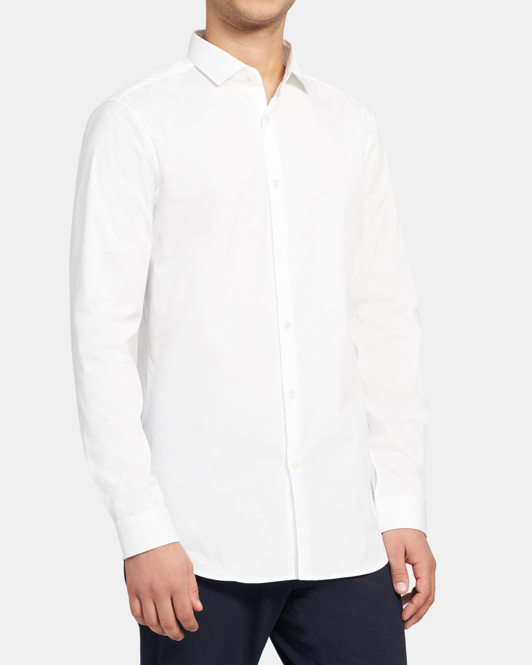 Slim-Fit Striped Clean Placket Shirt Product Image