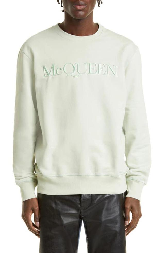 Embroidered Logo Sweatshirt In White Product Image