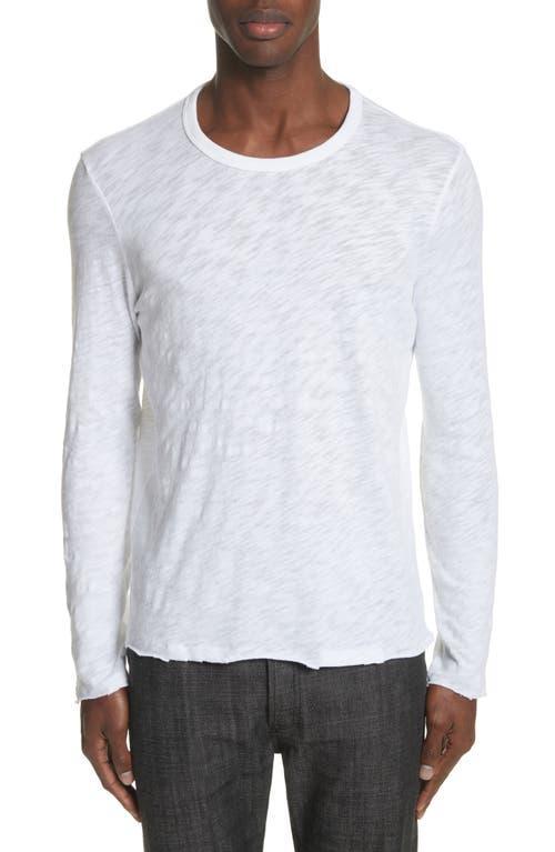 Mens Distressed Long Sleeve T-Shirt Product Image