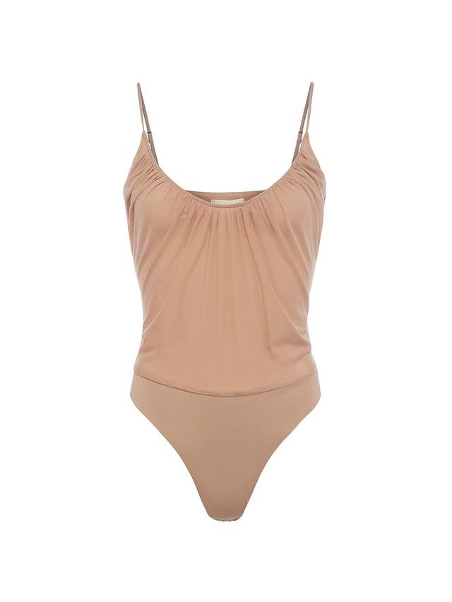 Womens Gelina Rusched Bodysuit Product Image