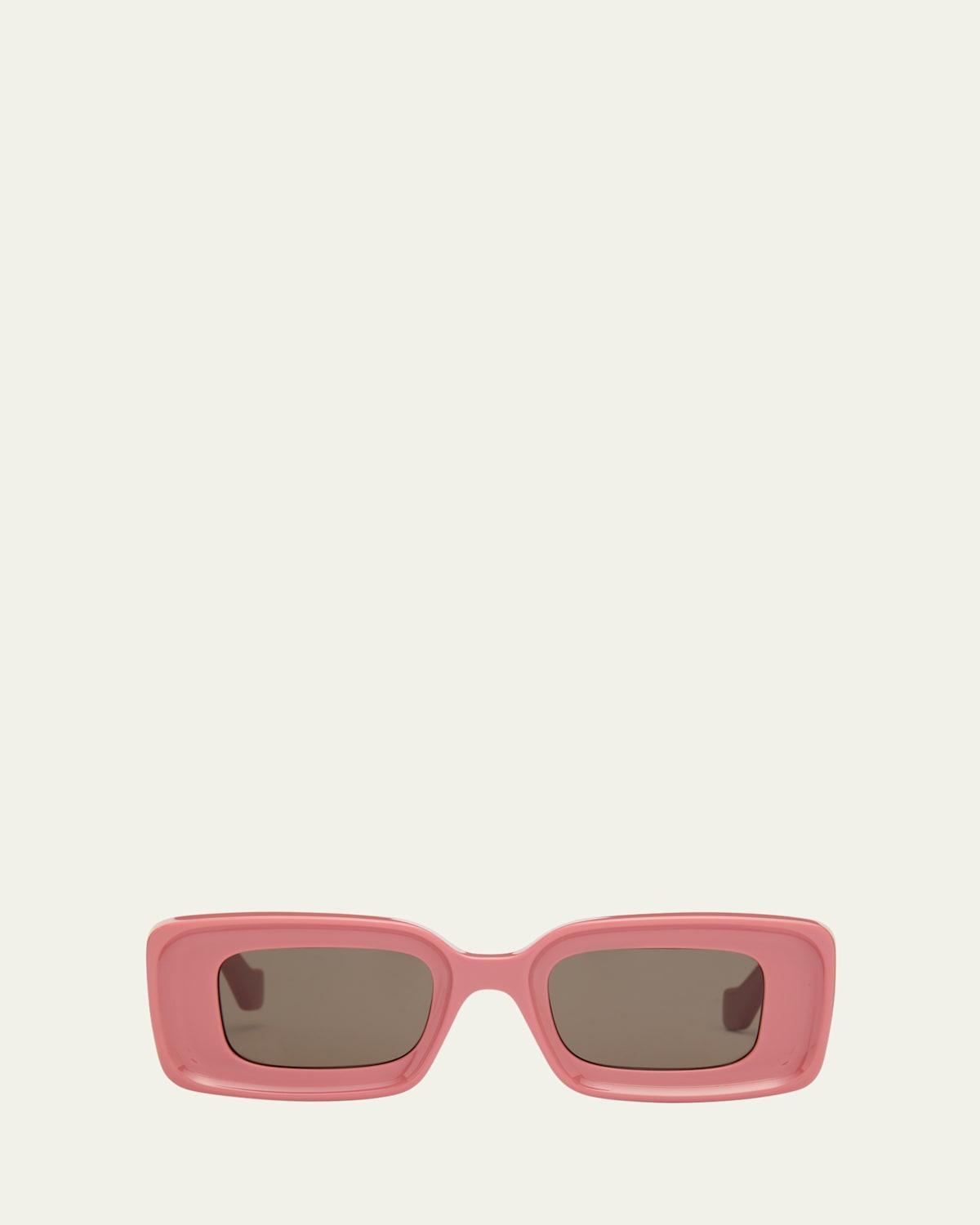 Loewe Chunky Anagram 46mm Rectangular Sunglasses Product Image