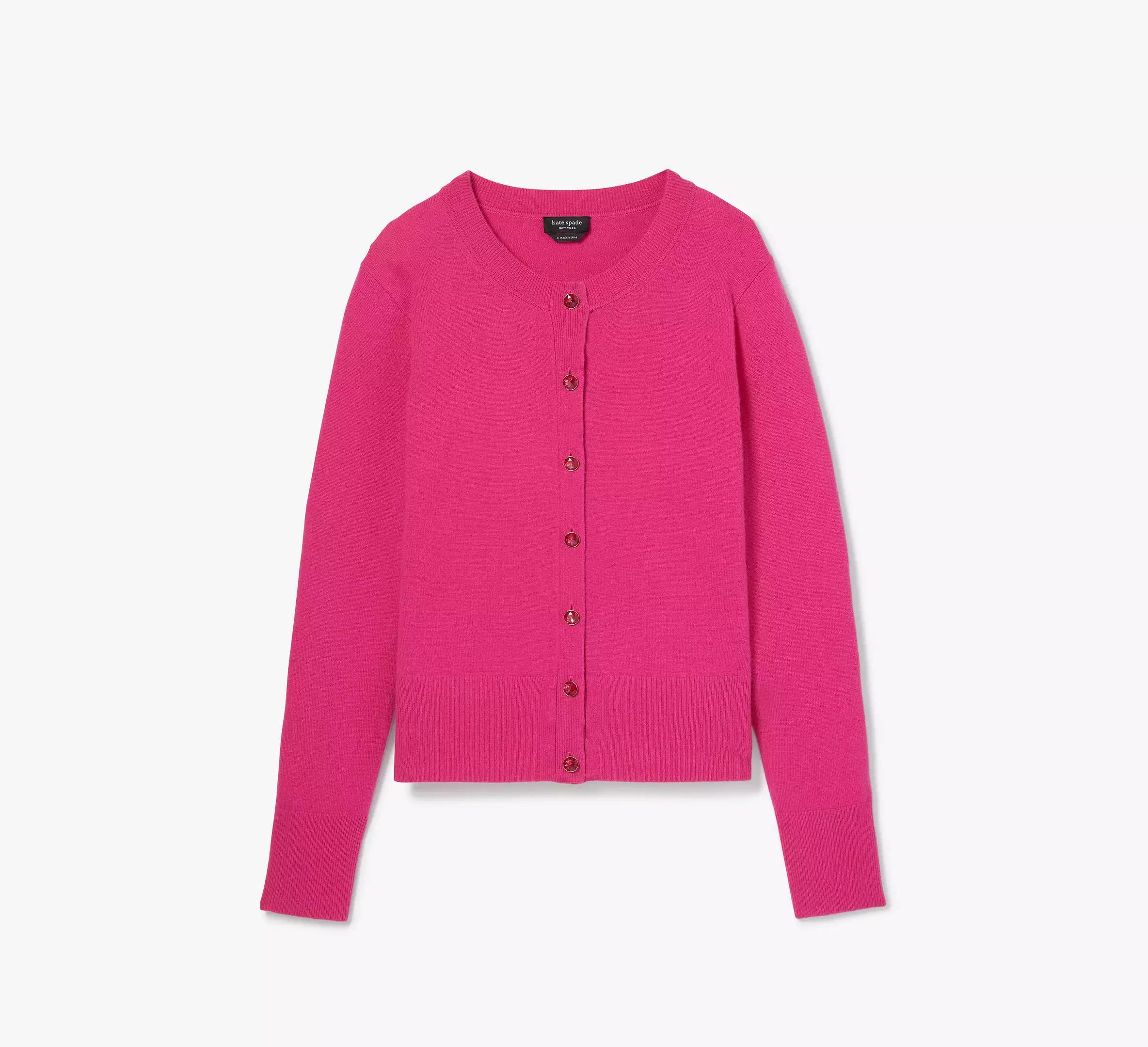 Cashmere Crewneck Cardigan Product Image