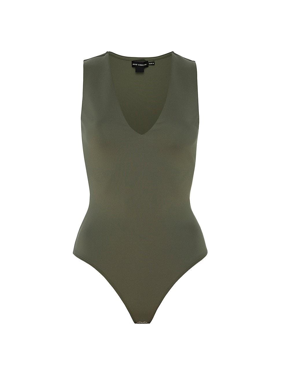 Womens Scuba Deep V Tank Bodysuit | | Good American by Khlo Kardashian Product Image