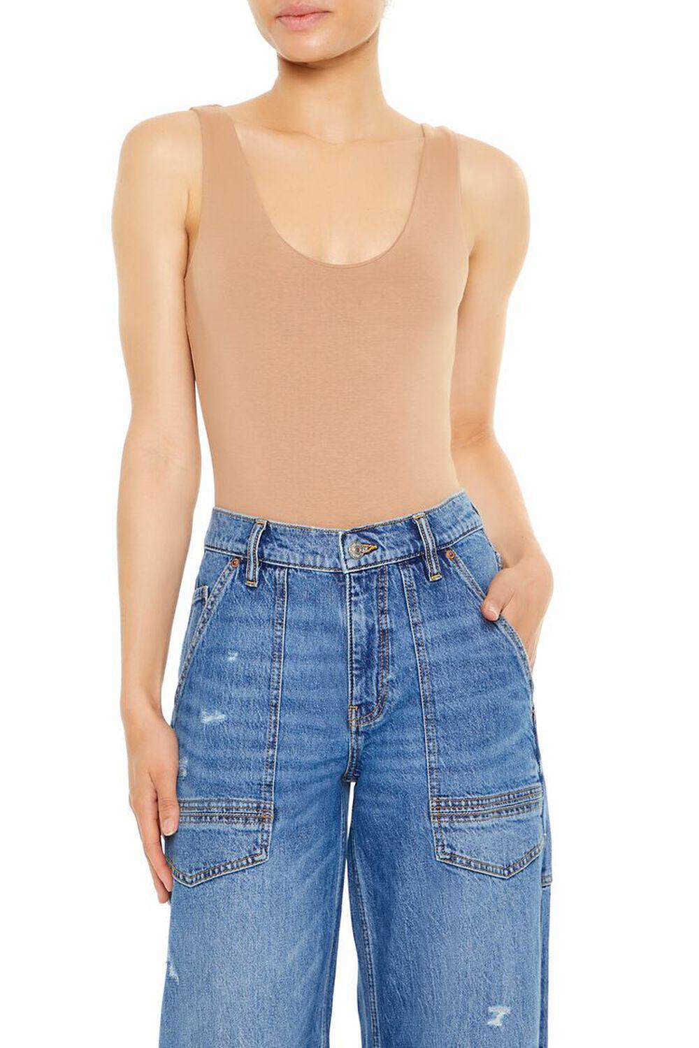 Scoop Tank Bodysuit | Forever 21 Product Image