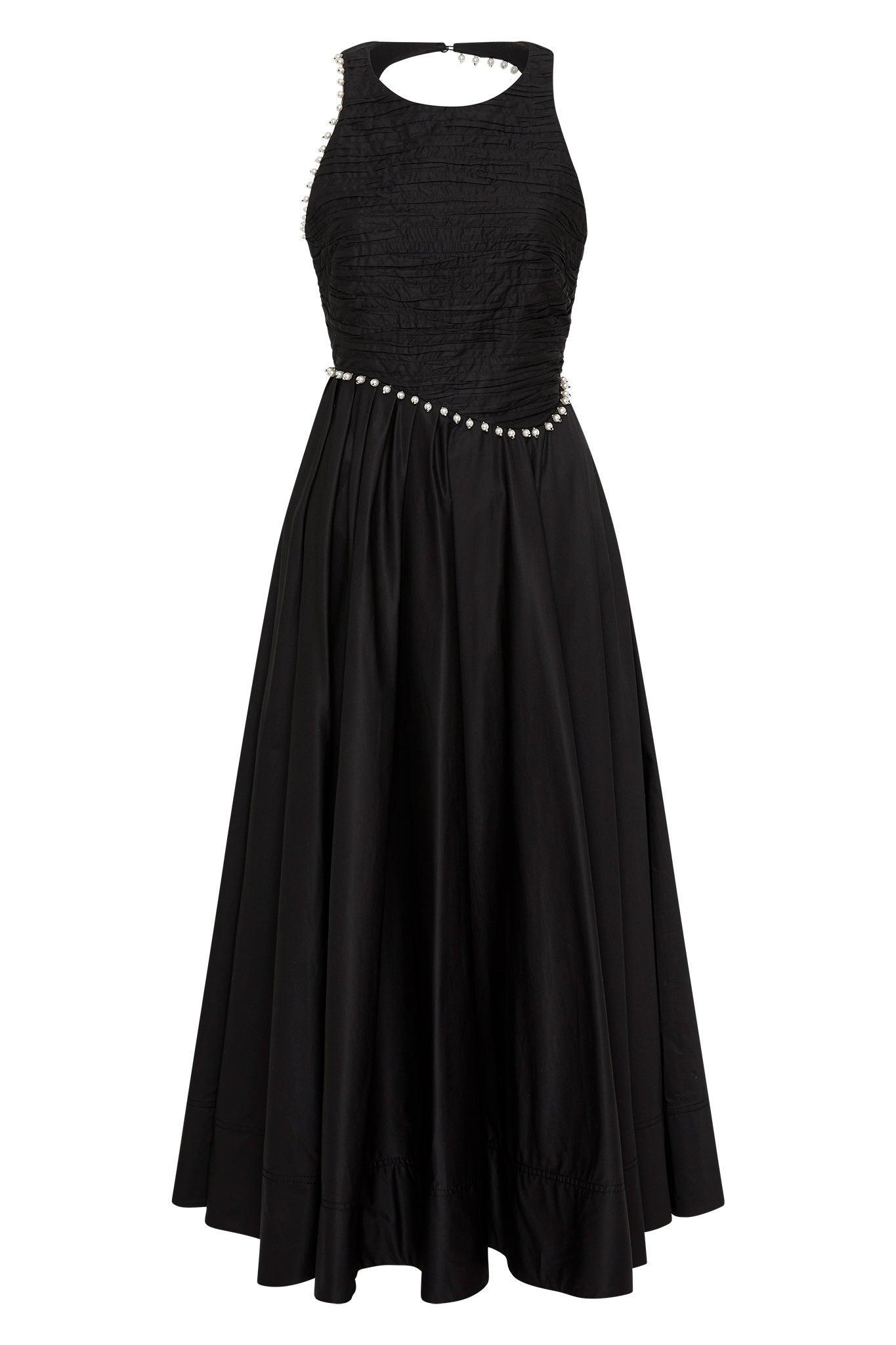 Florence Pearl Trim Midi Dress Product Image